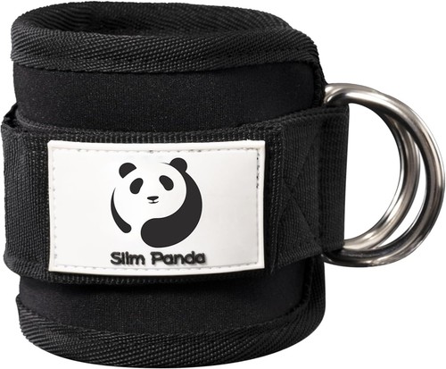Adjustable black ankle cuffs - black,
